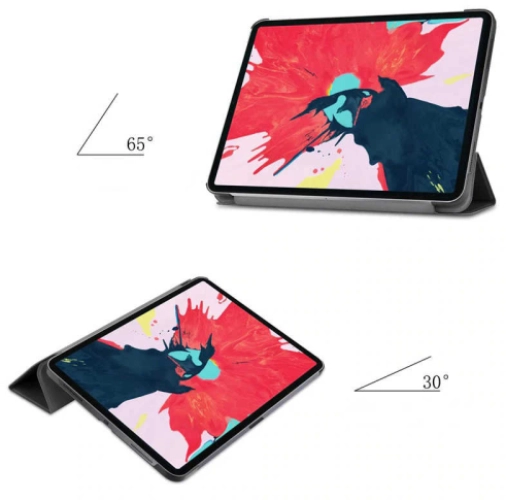 Apple iPad Air 10.9 2022 (5.Nesil) Kılıf Smart Cover Standlı Flip Uyku Modlu Akıllı Kapak - Kırmızı