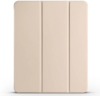 Apple iPad Air 10.9 2022 (5.Nesil) Tablet Kılıfı Standlı Kalem Bölmeli Akıllı Kapak Uyku Modlu Smart Cover - Gold