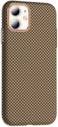 Apple iPhone 11 Kılıf MagSafe Şarj Özellikli Karbon Fiber Görünümlü Gros Kapak - Lacivert