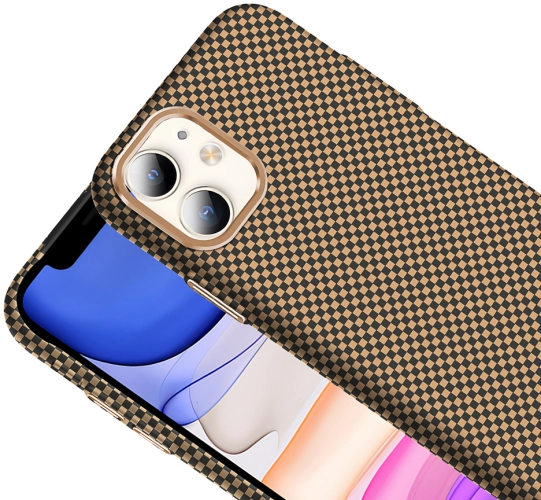 Apple iPhone 11 Kılıf MagSafe Şarj Özellikli Karbon Fiber Görünümlü Gros Kapak - Lacivert