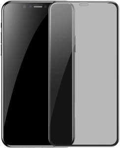 Apple iPhone 11 Pro Kırılmaz Cam Ekran Koruyucu,Hayalet Tam Yapışan, Kırılmaya Karşı Güçlendirilmiş,Kavisli - Siyah