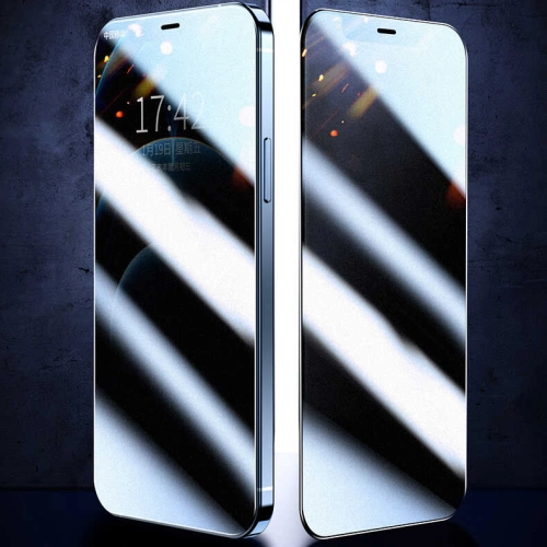 Apple iPhone 11 Pro Max Kırılmaz Cam Ekran Koruyucu Hayalet Rika Privacy Premium Toz Önleyicili, Tam Uyumlu, Temperli Tam Kaplayan - Siyah