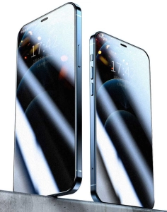 Apple iPhone 11 Pro Kırılmaz Cam Ekran Koruyucu Hayalet Rika Privacy Premium Toz Önleyicili, Tam Uyumlu, Temperli Tam Kaplayan - Siyah