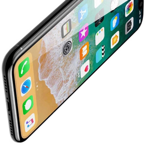 Apple iPhone 11 Pro Kırılmaz Cam Ekran Koruyucu Rika Premium Toz Önleyicili, Tam Uyumlu, Temperli Tam Kaplayan - Siyah