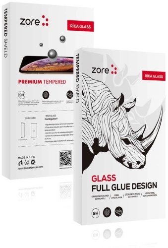 Apple iPhone 11 Pro Kırılmaz Cam Ekran Koruyucu Rika Premium Toz Önleyicili, Tam Uyumlu, Temperli Tam Kaplayan - Siyah