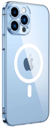 Apple iPhone 13 Pro Max (6.7) Kılıf MagSafe Şarj Özellikli Şeffaf Kamera Çerçeveli Porto Kapak, Tam Uyumlu, Kaliteli, Dayanıklı