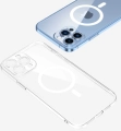 Apple iPhone 13 Pro Max (6.7) Kılıf MagSafe Şarj Özellikli Şeffaf Kamera Çerçeveli Porto Kapak, Tam Uyumlu, Kaliteli, Dayanıklı