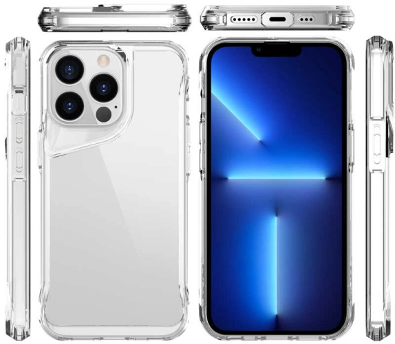 Apple iPhone 13 Pro Max (6.7) Kılıf Premium Dayanıklı TPU Korumalı T-Max Kapak - Şeffaf