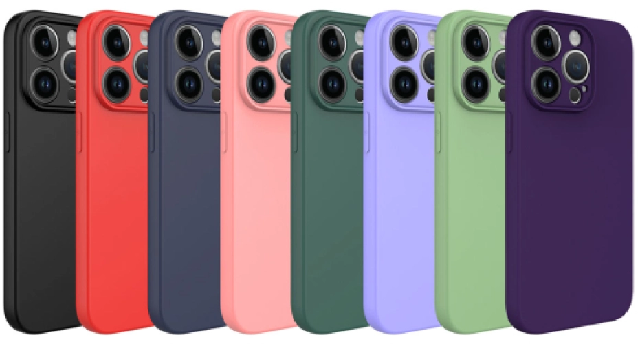 Apple iPhone 14 Pro Max (6.7) Kılıf Lansman İçi Kadife Soft Esnek Premium Silikon Kapak - Koyu Mor