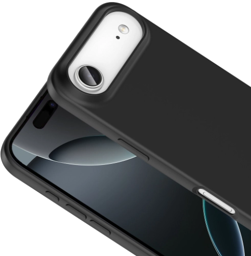 Apple iPhone 17 Air Kılıf Lansman İçi Kadife Soft Esnek Premium Silikon Kapak - Koyu Mor