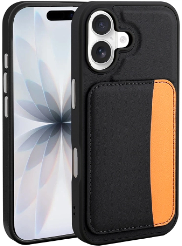 Apple iPhone 17 Kılıf Kartlık Bölmeli X-Kart Silikon Kapak, Premium Koruma - Lacivert