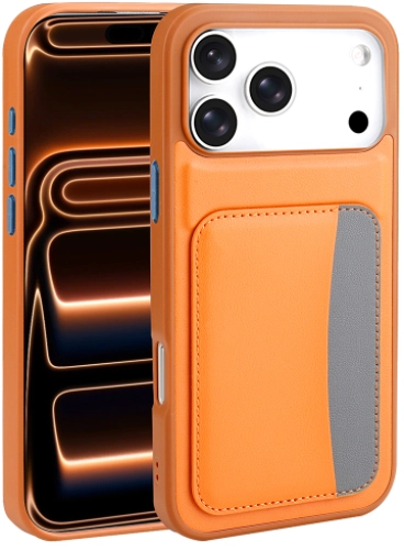 Apple iPhone 17 Pro Kılıf Kartlık Bölmeli X-Kart Silikon Kapak, Premium Koruma - Lacivert