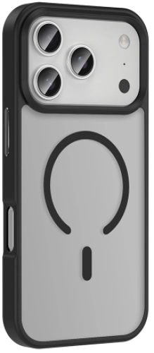 Apple iPhone 17 Pro Kılıf MagSafe Şarj Özellikli, Tam Uyumlu Kaliteli, Mat Arka Yüzey Sio Kapak - Lacivert