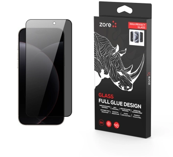 Apple iPhone 17 Pro Max Kırılmaz Cam Ekran Koruyucu Hayalet Rika Privacy Premium Toz Önleyicili, Tam Uyumlu, Temperli Tam Kaplayan - Siyah