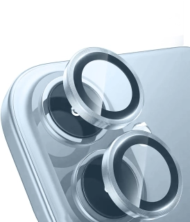 Apple iPhone 17 Mikro Kamera Lens Koruyucu Kaliteli AR Kaplama, Tam Uyumlu, 9H Sertlik - Açık Mavi