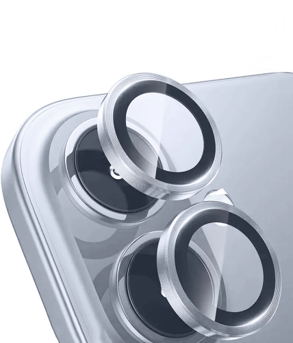 Apple iPhone 17 Mikro Kamera Lens Koruyucu Kaliteli AR Kaplama, Tam Uyumlu, 9H Sertlik - Gümüş