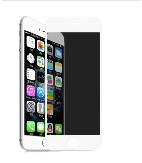 Apple iPhone 6 Plus Kırılmaz Cam Ekran Koruyucu,Hayalet Tam Yapışan, Kırılmaya Karşı Güçlendirilmiş,Kavisli - Beyaz