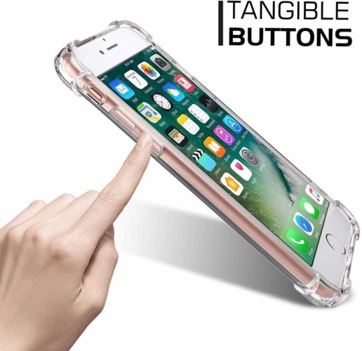Apple iPhone 7 Kılıf Şeffaf Darbe Emici Ultra Köşe Silikon Korumalı Kapak