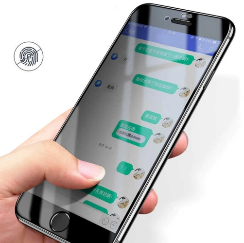 Apple iPhone 7 Plus Kırılmaz Cam Ekran Koruyucu,Hayalet Tam Yapışan, Kırılmaya Karşı Güçlendirilmiş,Kavisli - Siyah