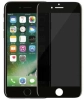 Apple iPhone 7 Plus Kırılmaz Cam Ekran Koruyucu,Hayalet Tam Yapışan, Kırılmaya Karşı Güçlendirilmiş,Kavisli - Siyah