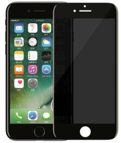 Apple iPhone 7 Plus Kırılmaz Cam Ekran Koruyucu,Hayalet Tam Yapışan, Kırılmaya Karşı Güçlendirilmiş,Kavisli - Siyah