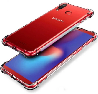 Samsung Galaxy A10s Kılıf Şeffaf Darbe Emici Ultra Köşe Silikon Korumalı Kapak