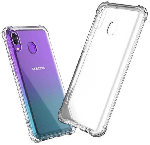 Samsung Galaxy A20 Kılıf Şeffaf Darbe Emici Ultra Köşe Silikon Korumalı Kapak