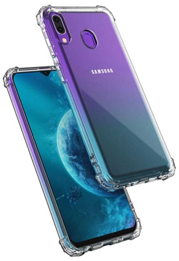 Samsung Galaxy A20 Kılıf Şeffaf Darbe Emici Ultra Köşe Silikon Korumalı Kapak