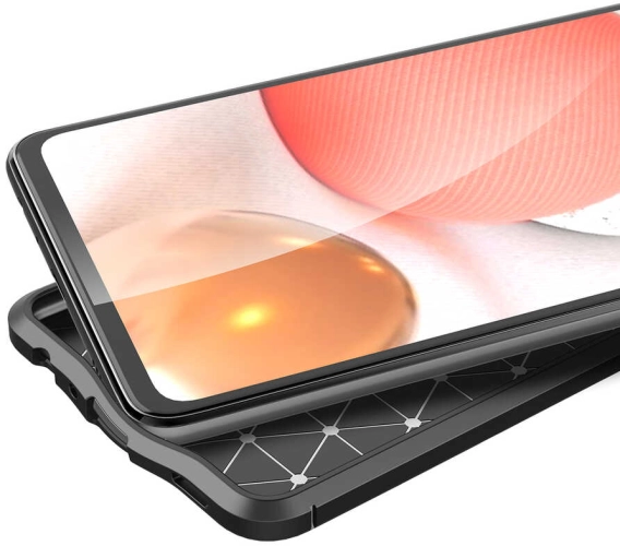 Samsung Galaxy A52 Kılıf Deri Görünüm Premium Soft Niss Kapak - Lacivert