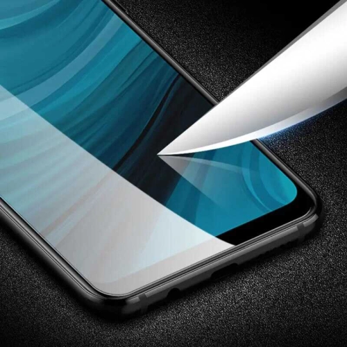 Samsung Galaxy M11 Kırılmaz Cam Ekran Koruyucu, Tam Yapışan, Kırılmaya Karşı Güçlendirilmiş,Kavisli - Siyah