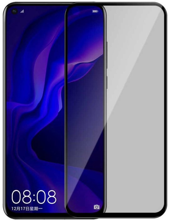 Samsung Galaxy M11 Kırılmaz Cam Ekran Koruyucu,Hayalet Tam Yapışan, Kırılmaya Karşı Güçlendirilmiş,Kavisli - Siyah