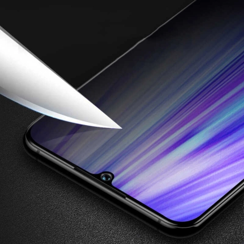 Samsung Galaxy M31 Kırılmaz Cam Ekran Koruyucu,Hayalet Tam Yapışan, Kırılmaya Karşı Güçlendirilmiş,Kavisli - Siyah