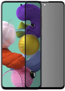 Samsung Galaxy M31s Kırılmaz Cam Ekran Koruyucu,Hayalet Tam Yapışan, Kırılmaya Karşı Güçlendirilmiş,Kavisli - Siyah