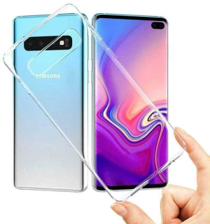 Samsung Galaxy S10 Kılıf Kamera Korumalı Şeffaf Ultra İnce Esnek Silikon Kapak