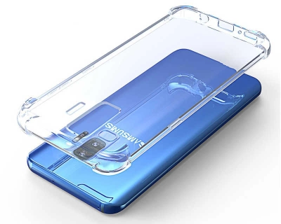 Samsung Galaxy S9 Plus Kılıf Şeffaf Darbe Emici Ultra Köşe Silikon Korumalı Kapak