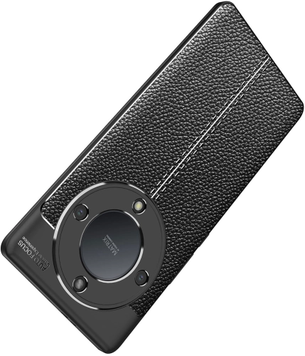 Huawei P60 Pro Kılıf Deri Görünüm Premium Soft Niss Kapak - Lacivert