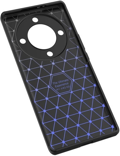 Huawei P60 Pro Kılıf Deri Görünüm Premium Soft Niss Kapak - Lacivert