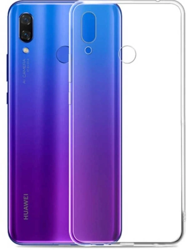 Huawei P Smart 2019 Kılıf Kamera Korumalı Şeffaf Ultra İnce Esnek Silikon Kapak