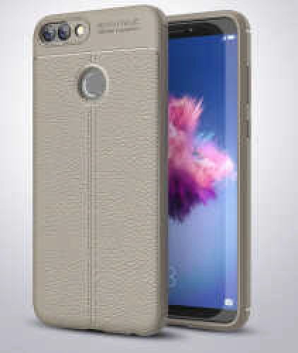 Huawei P Smart Kılıf Deri Görünüm Premium Soft Niss Kapak - Lacivert
