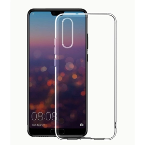 Huawei P20 Lite Kılıf Kamera Korumalı Şeffaf Ultra İnce Esnek Silikon Kapak