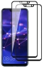Huawei P20 Lite Kırılmaz Cam Ekran Koruyucu, Tam Yapışan, Kırılmaya Karşı Güçlendirilmiş,Kavisli - Siyah