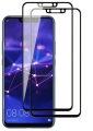 Huawei P20 Lite Kırılmaz Cam Ekran Koruyucu, Tam Yapışan, Kırılmaya Karşı Güçlendirilmiş,Kavisli - Siyah