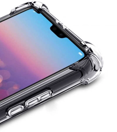 Huawei P20 Lite Kılıf Şeffaf Darbe Emici Ultra Köşe Silikon Korumalı Kapak