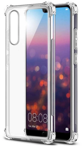 Huawei P20 Pro Kılıf Şeffaf Darbe Emici Ultra Köşe Silikon Korumalı Kapak