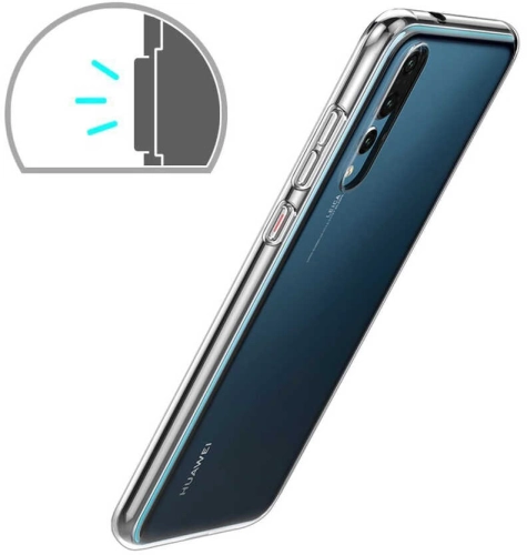 Huawei P20 Pro Kılıf Kamera Korumalı Şeffaf Ultra İnce Esnek Silikon Kapak