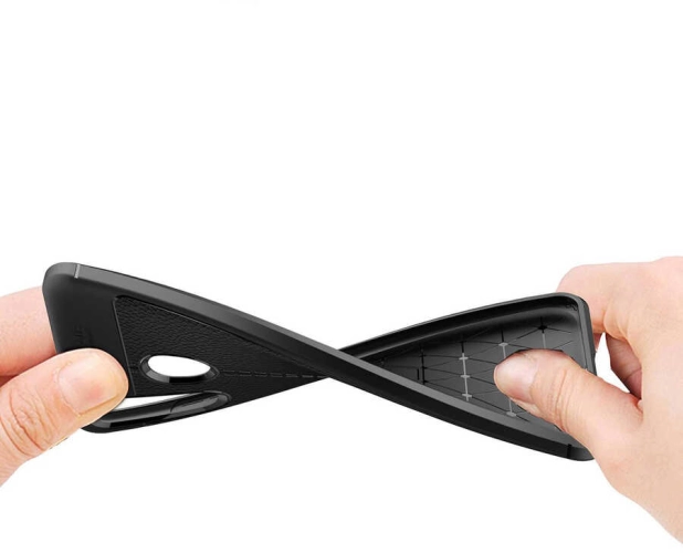 Huawei P30 Lite Kılıf Deri Görünüm Premium Soft Niss Kapak - Kırmızı