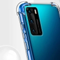 Huawei P40 Kılıf Şeffaf Darbe Emici Ultra Köşe Silikon Korumalı Kapak