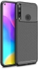 Huawei P40 Lite E Kılıf Karbon Görünümlü Silikon Parmak İzi Bırakmayan Negro Kapak - Siyah