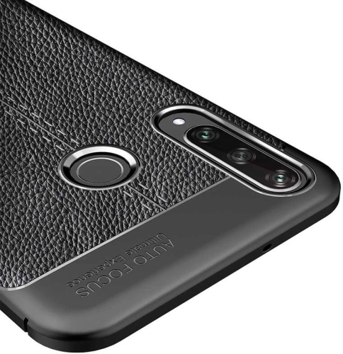 Huawei P40 Lite E Kılıf Deri Görünüm Premium Soft Niss Kapak - Kırmızı