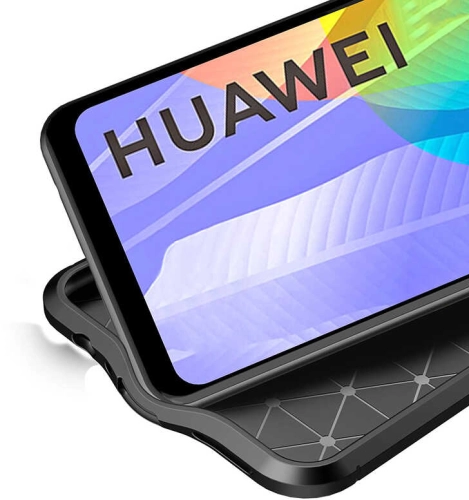 Huawei P40 Lite E Kılıf Deri Görünüm Premium Soft Niss Kapak - Kırmızı